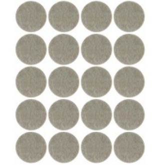 Подкладки для мебели самоклеющиеся круглые 17 мм, 20 шт, войлок