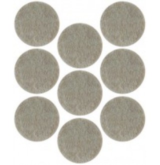 Подкладки для мебели самоклеющиеся круглые 25 мм, 9 шт, войлок